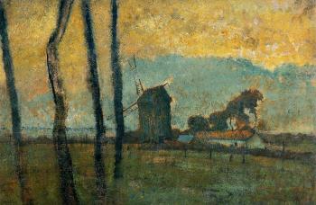 埃德加 德加 Landscape at Valery sur Somme